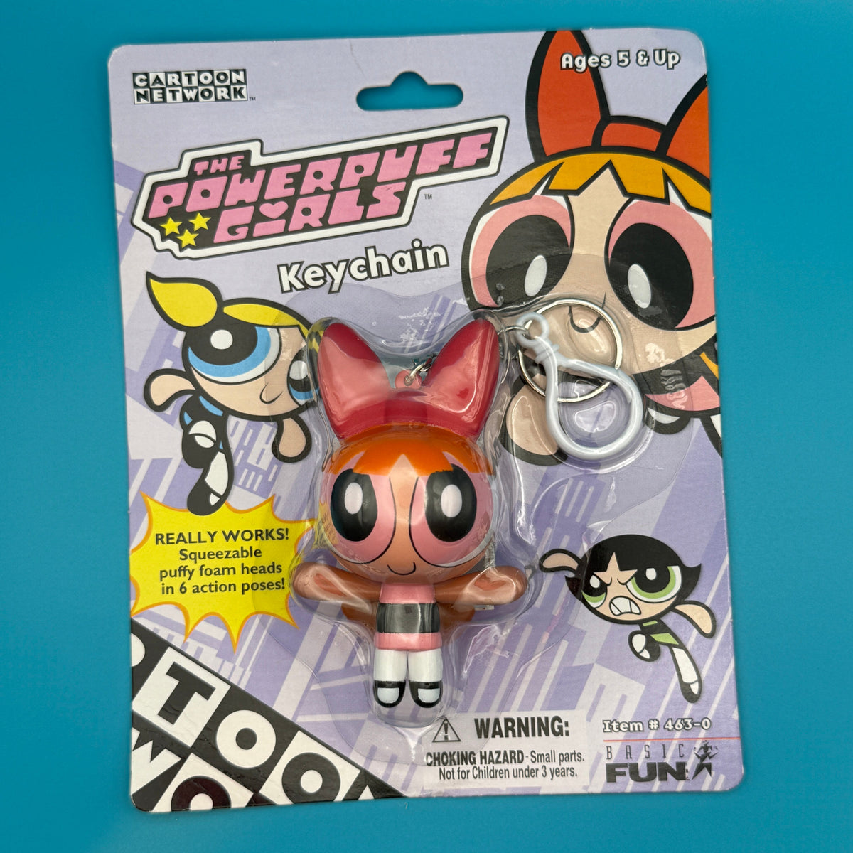 Powerpuff Girls Blossom   - NIB -  vintage keychain vintage charms for bag nostalgia vintage keychains y2k collectible - Bag Crap