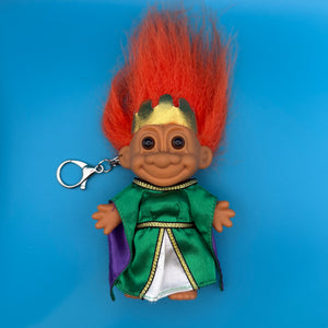 RARE 4'  Troll Doll  : Orange Hair Busty Queen - troll charms troll keychains vintage keychain vintage charms for bag nostalgia vintage keychains y2k collectible - Bag Crap