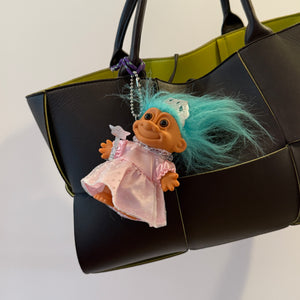 4'  Troll Doll  : Teal Hair Fairy Princess - troll charms troll keychains vintage keychain vintage charms for bag nostalgia vintage keychains y2k collectible - Bag Crap