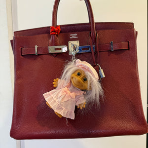 4  Troll Doll  : Light Pink Hair & Nightgown - troll charms troll keychains vintage keychain vintage charms for bag nostalgia vintage keychains y2k collectible - Bag Crap