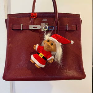 4'  Troll Doll  : Santa Claus Troll - troll charms troll keychains vintage keychain vintage charms for bag nostalgia vintage keychains y2k collectible - Bag Crap