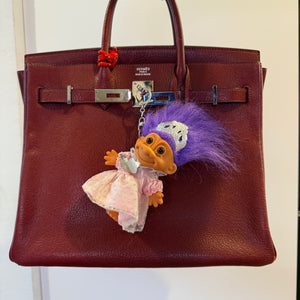 4'  Troll Doll  : Purple Hair Fairy Princess - troll charms troll keychains vintage keychain vintage charms for bag nostalgia vintage keychains y2k collectible - Bag Crap