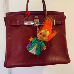 RARE 4'  Troll Doll  : Orange Hair Busty Queen - troll charms troll keychains vintage keychain vintage charms for bag nostalgia vintage keychains y2k collectible - Bag Crap
