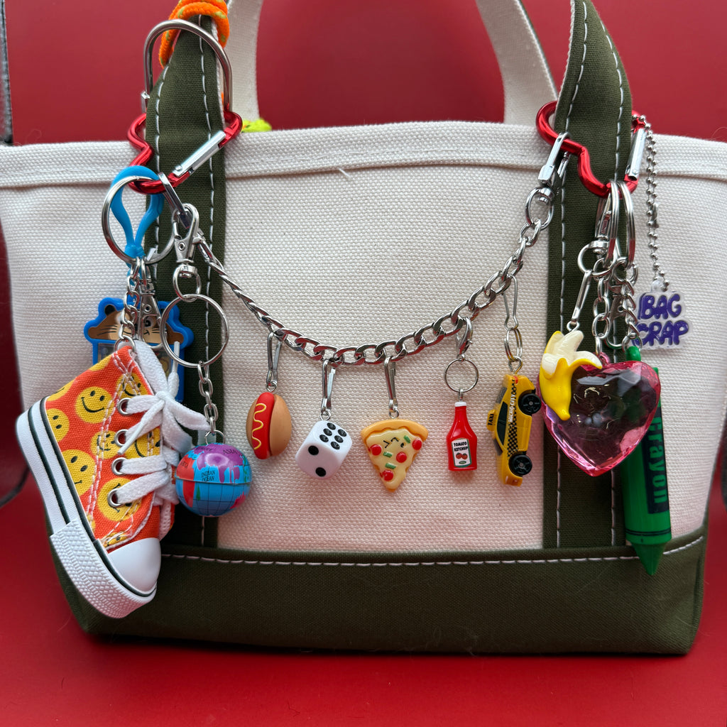 Vintage Keychain & Trinket Bag Charm Chain