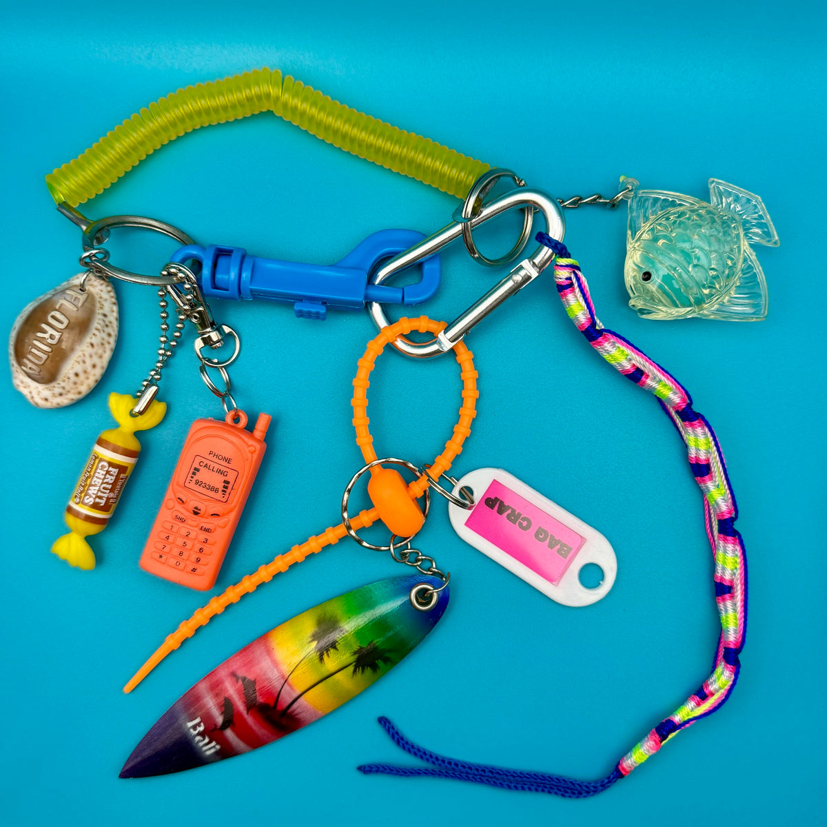 Tootsie Roll Cell Phone Y2k    &  Pack -  vintage keychain vintage charms for bag nostalgia vintage keychains y2k collectible - Bag Crap