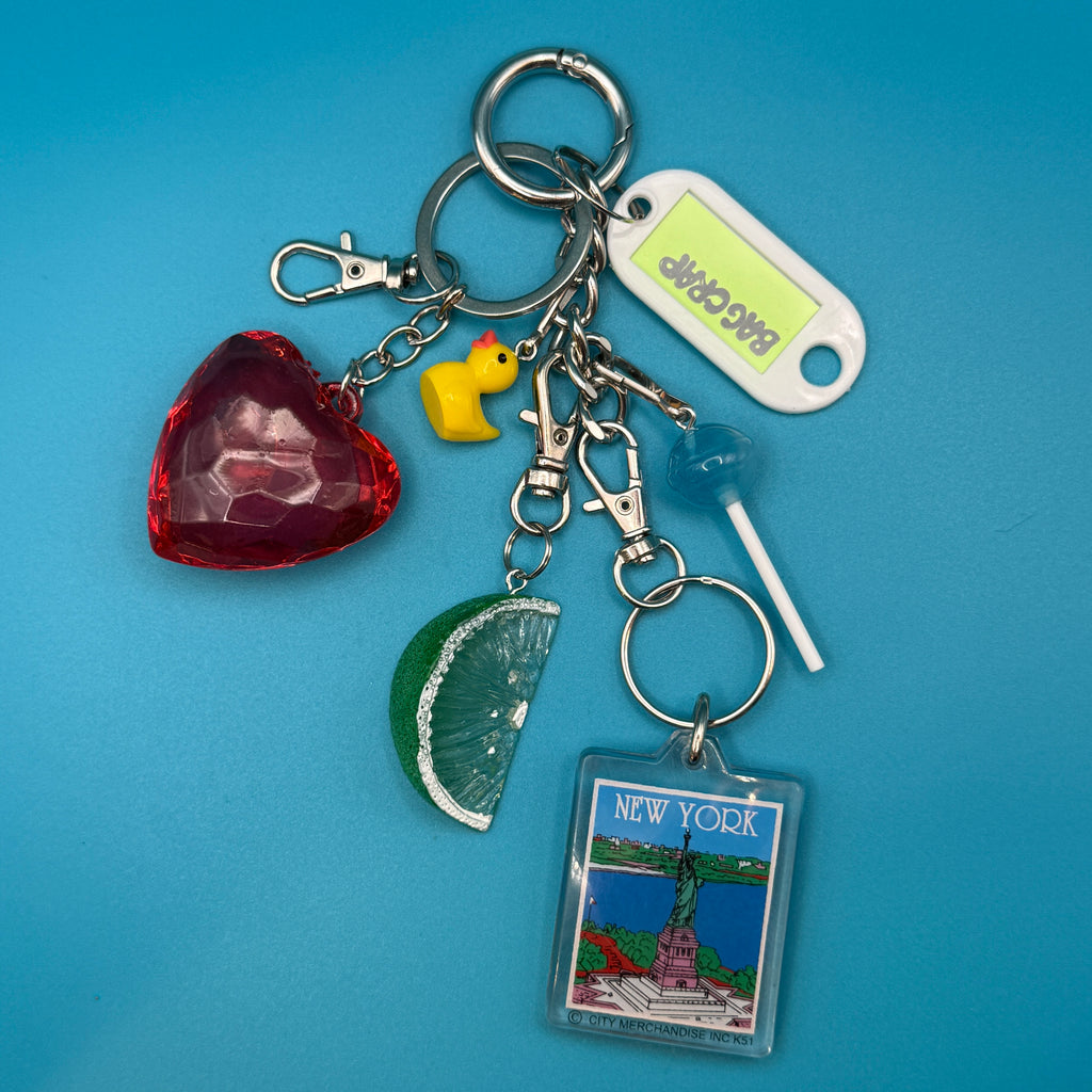 Vintage NYC Keychain Trinket Charm Chain