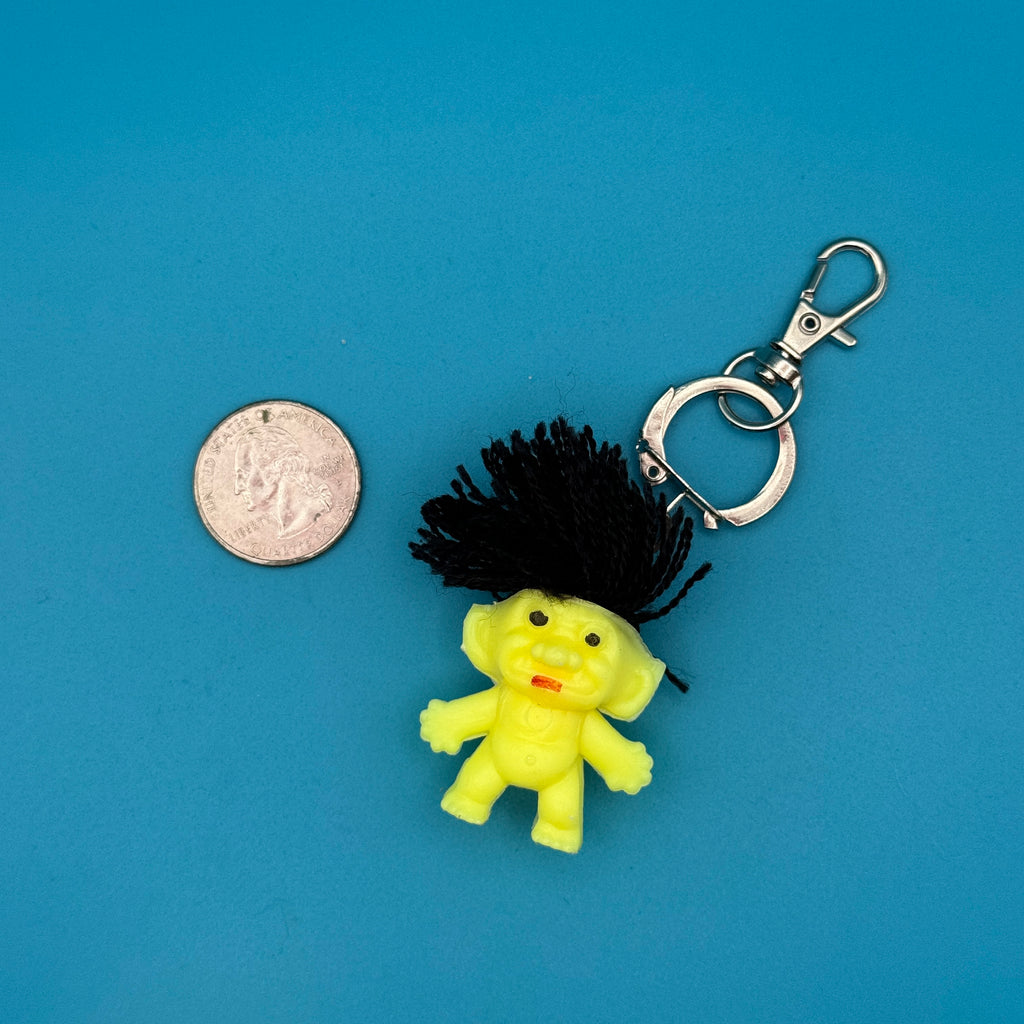 1970s-Y2K Vintage Bag Charms & Vintage Keychains: Yellow Collection