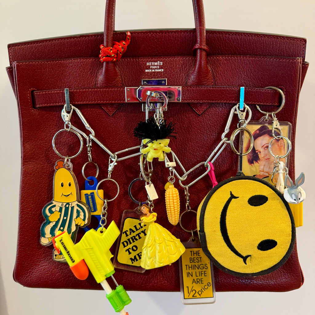 1970s-Y2K Vintage Bag Charms & Vintage Keychains: Yellow Collection