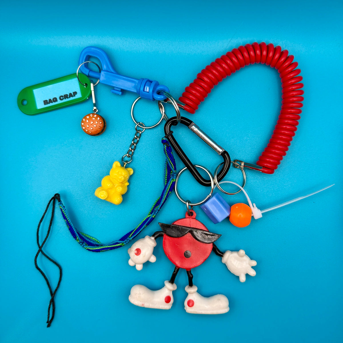 7 Up Cool Spot Cartoon 80s    &  Pack -  vintage keychain vintage charms for bag nostalgia vintage keychains y2k collectible - Bag Crap
