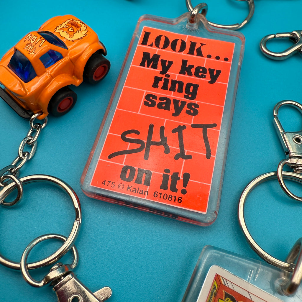 1970s-Y2K Vintage Bag Charms & Vintage Keychains: Orange Collection