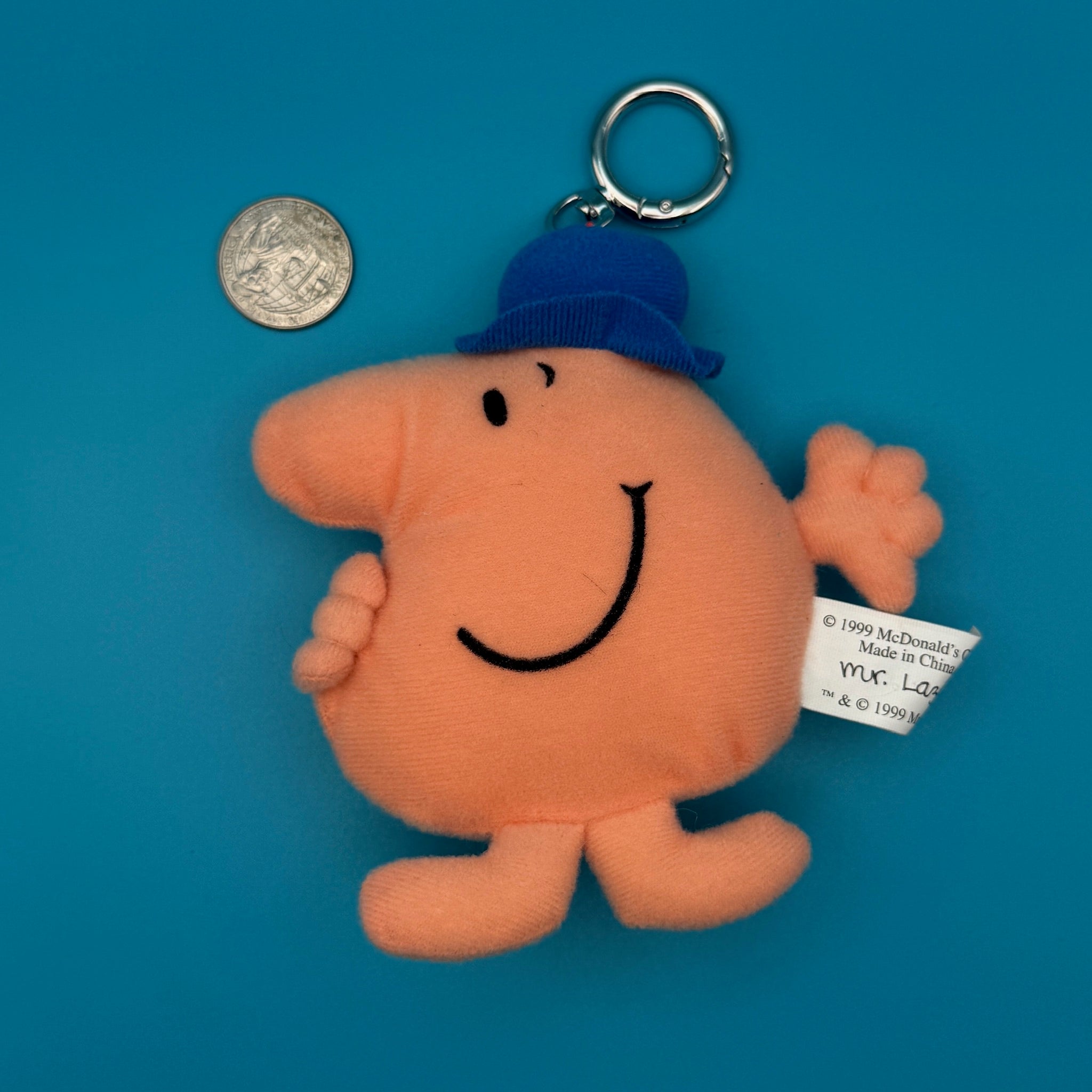 1999 Mr. Men 'Mr. Lazy' McDonald's Plush -  vintage keychain vintage charms for bag nostalgia vintage keychains y2k collectible - Bag Crap