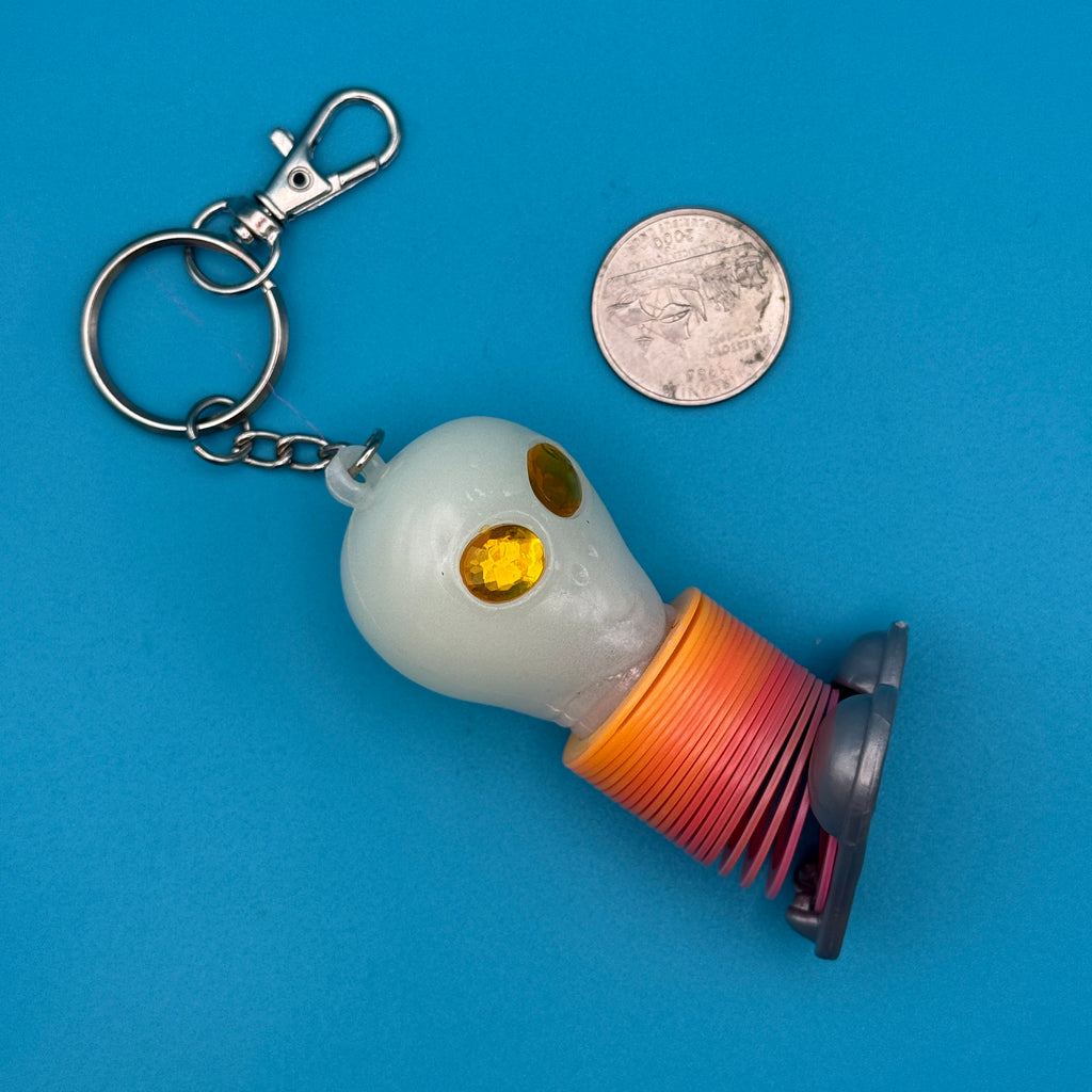 1970s-Y2K Vintage Bag Charms & Vintage Keychains: Orange Collection