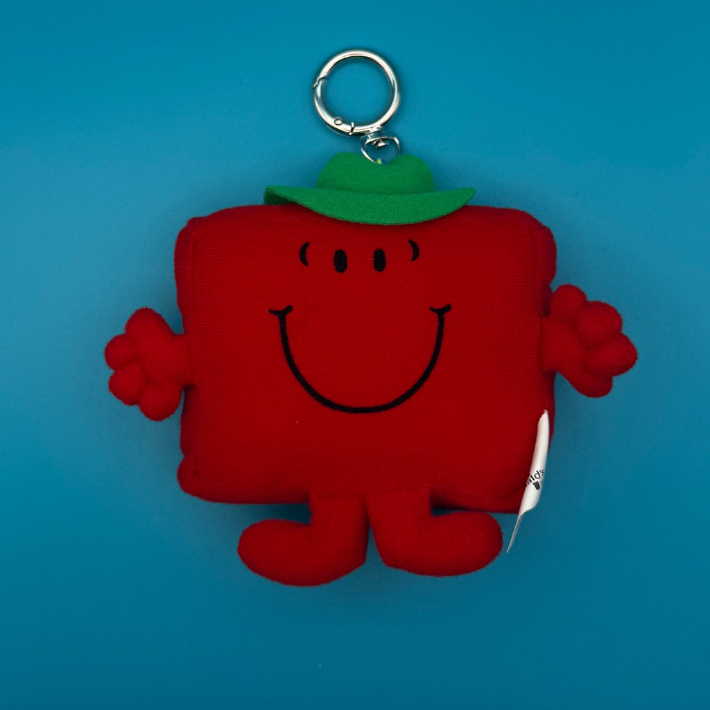Vintage 1999 Mr. Men 'Mr. Strong' McDonald's Plush Bag Charm