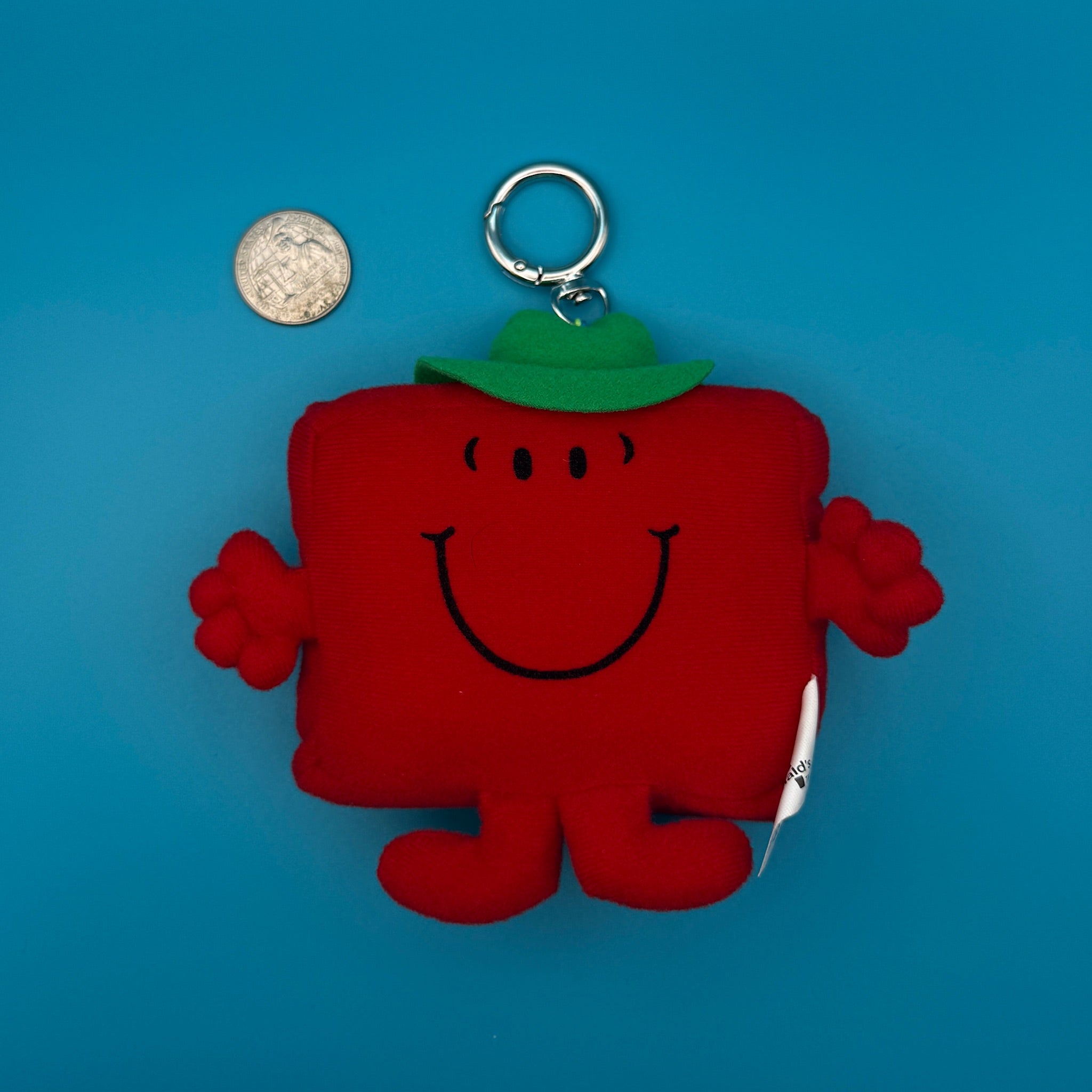 1999 Mr. Men 'Mr. Strong' McDonald's Plush -  vintage keychain vintage charms for bag nostalgia vintage keychains y2k collectible - Bag Crap
