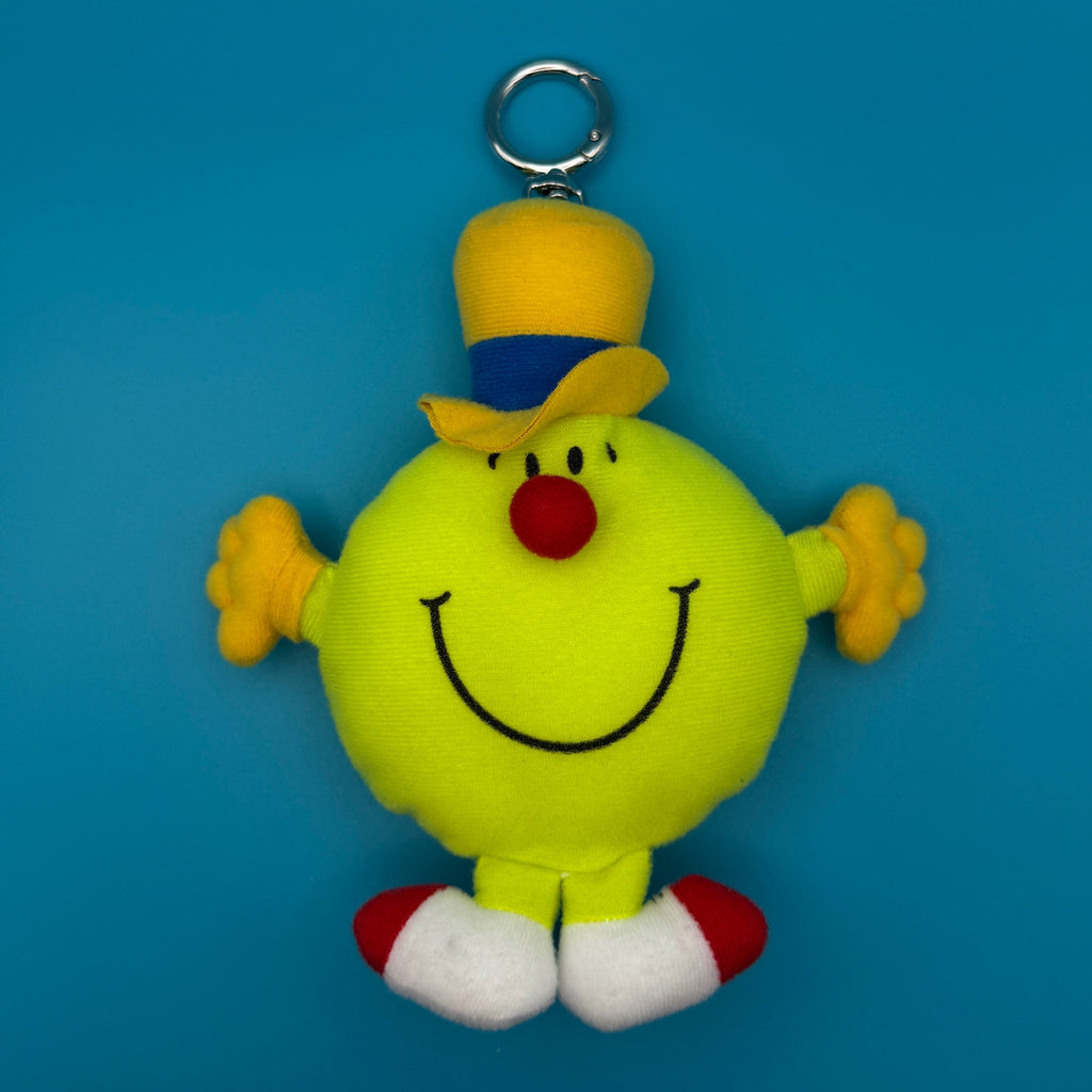 Vintage 1999 Mr. Men McDonald's Plush Bag Charm: Mr. Funny