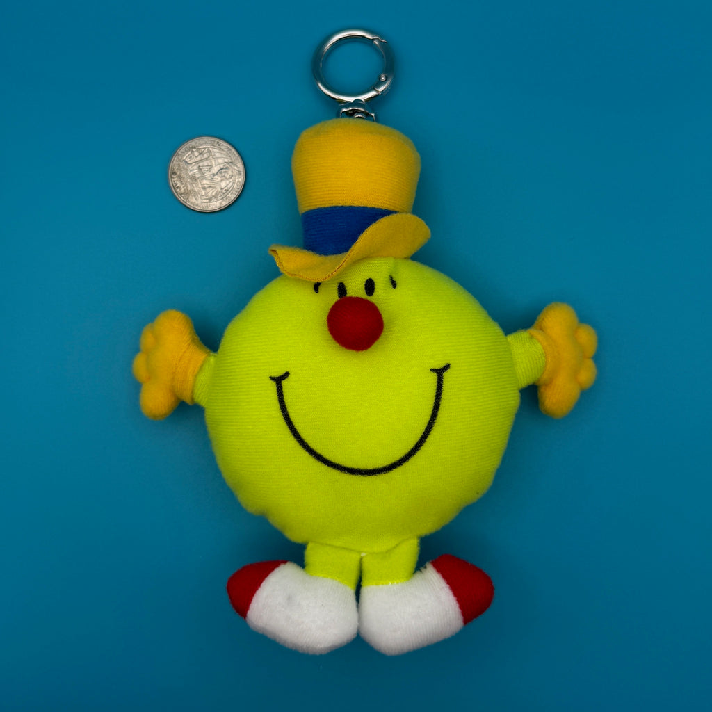 Vintage 1999 Mr. Men McDonald's Plush Bag Charm: Mr. Funny