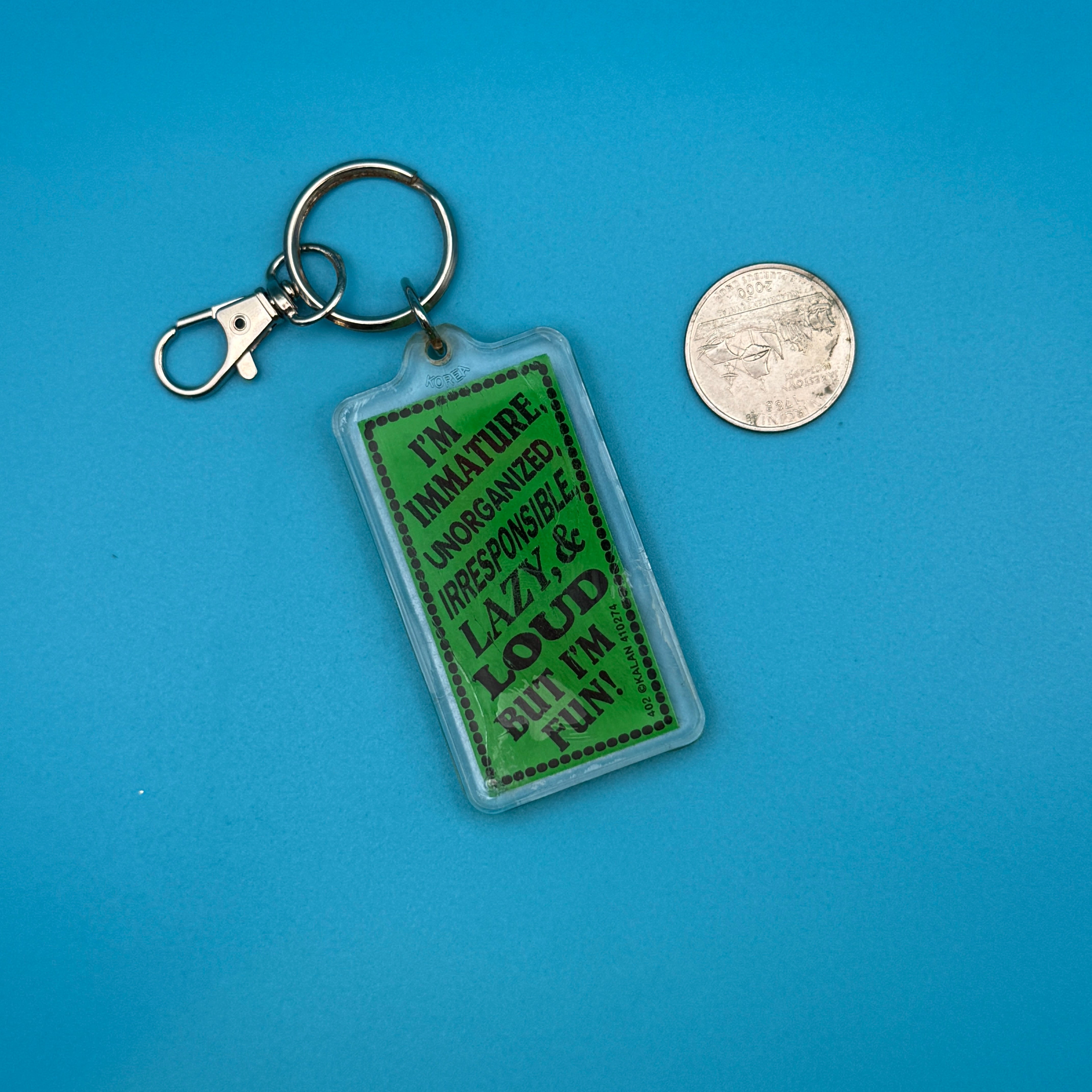 1970s-   s &  s: Green Collection -  vintage keychain vintage charms for bag nostalgia vintage keychains y2k collectible - Bag Crap