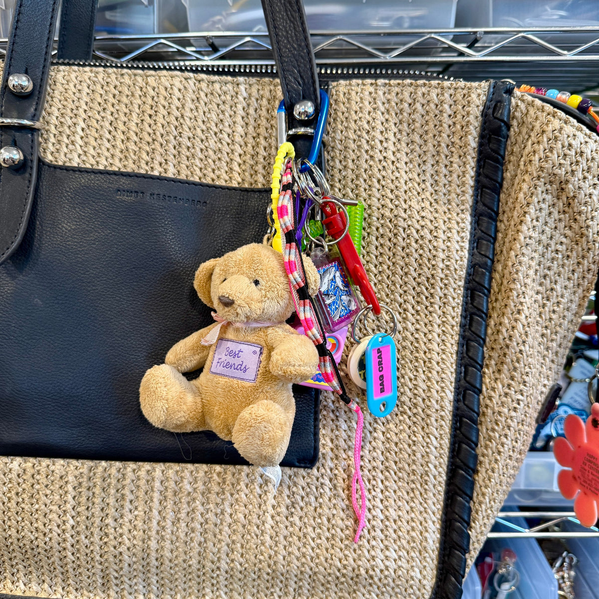 Bff Teddy Bear Peppa Pig Camera Y2k    &  Pack -  vintage keychain vintage charms for bag nostalgia vintage keychains y2k collectible - Bag Crap