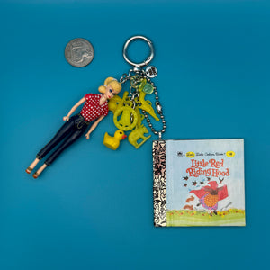 1:1     Pack — Barbie, Little Red Riding Hood Book - barbie doll toy pink rare vintage keychain vintage charms for bag nostalgia vintage keychains y2k collectible - Bag Crap
