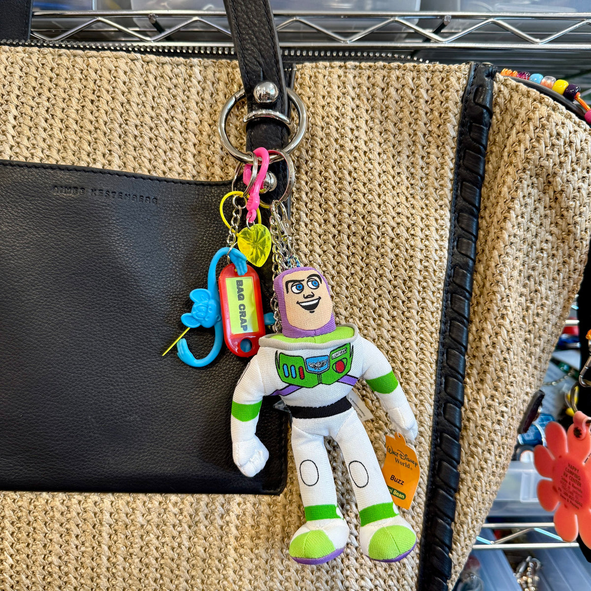 Buzz Lightyear     &  Pack -  vintage keychain vintage charms for bag nostalgia vintage keychains y2k collectible - Bag Crap