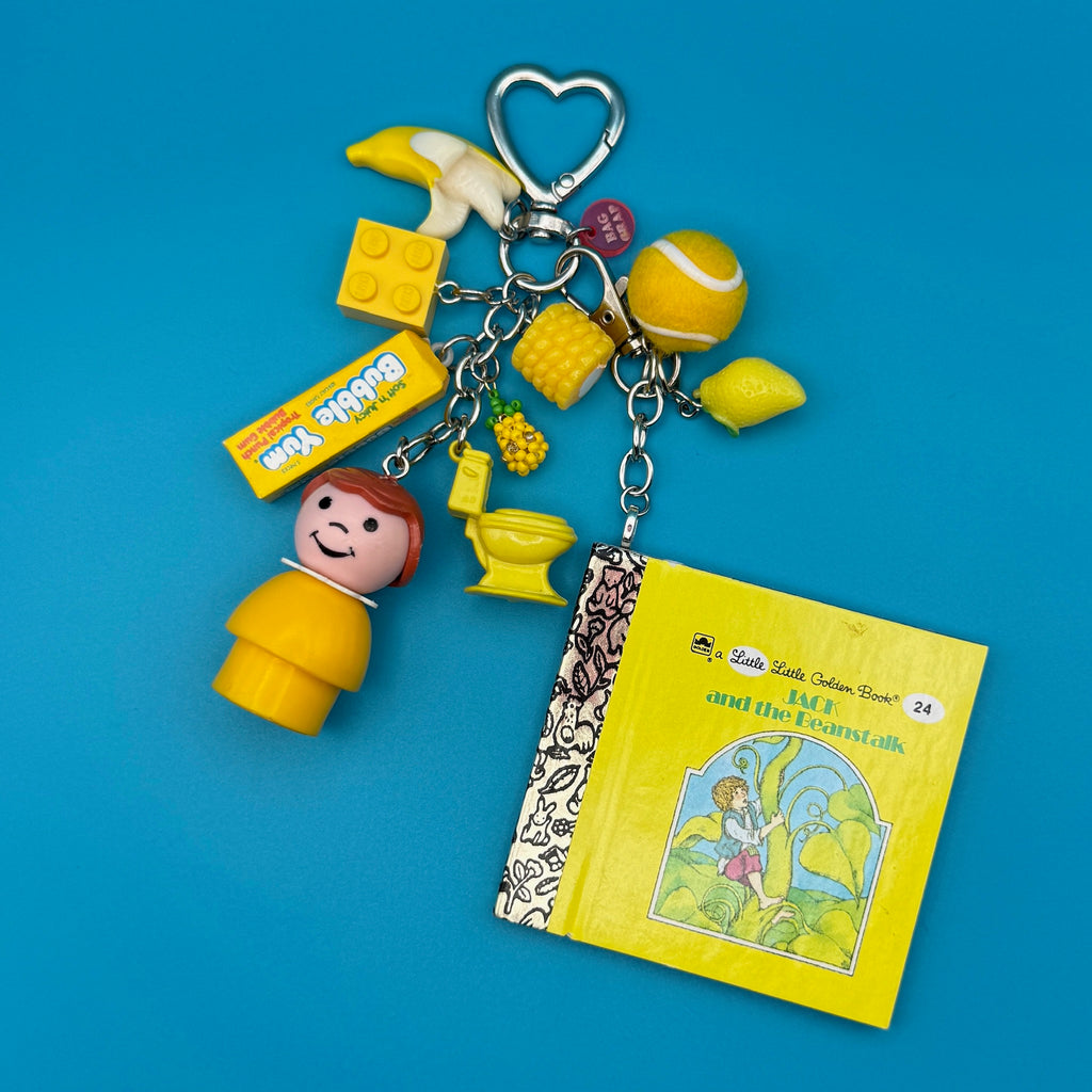 1:1 Vintage Little People + Golden Book Keychain Bag Charm Pack