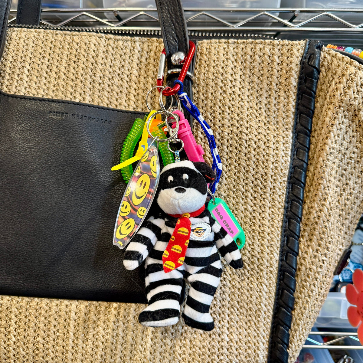 Teenie Beanie Babies Hamburglar Bear Y2k    &  Pack -  vintage keychain vintage charms for bag nostalgia vintage keychains y2k collectible - Bag Crap