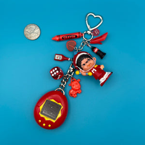1:1  70s Monchichi Tamagotchi    Pack -  vintage keychain vintage charms for bag nostalgia vintage keychains y2k collectible - Bag Crap