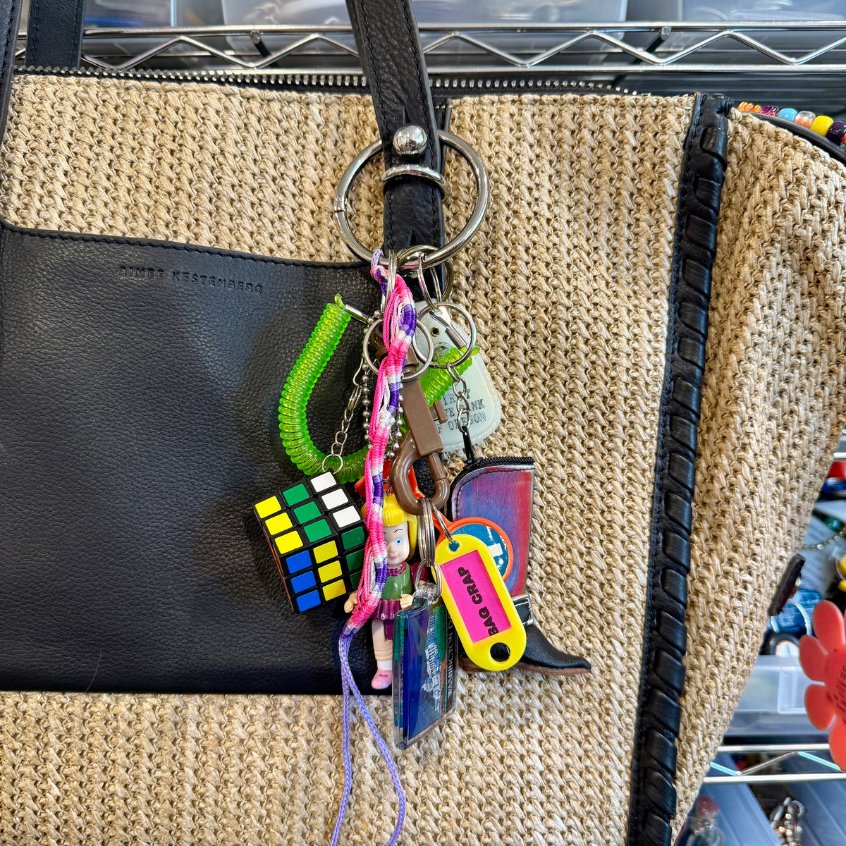 Cowboy Boot Rubik's Cube Y2k    &  Pack -  vintage keychain vintage charms for bag nostalgia vintage keychains y2k collectible - Bag Crap