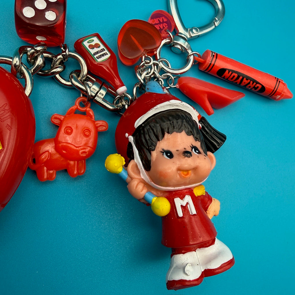 1:1 Vintage 70s Monchichi Tamagotchi Keychain Bag Charm Pack