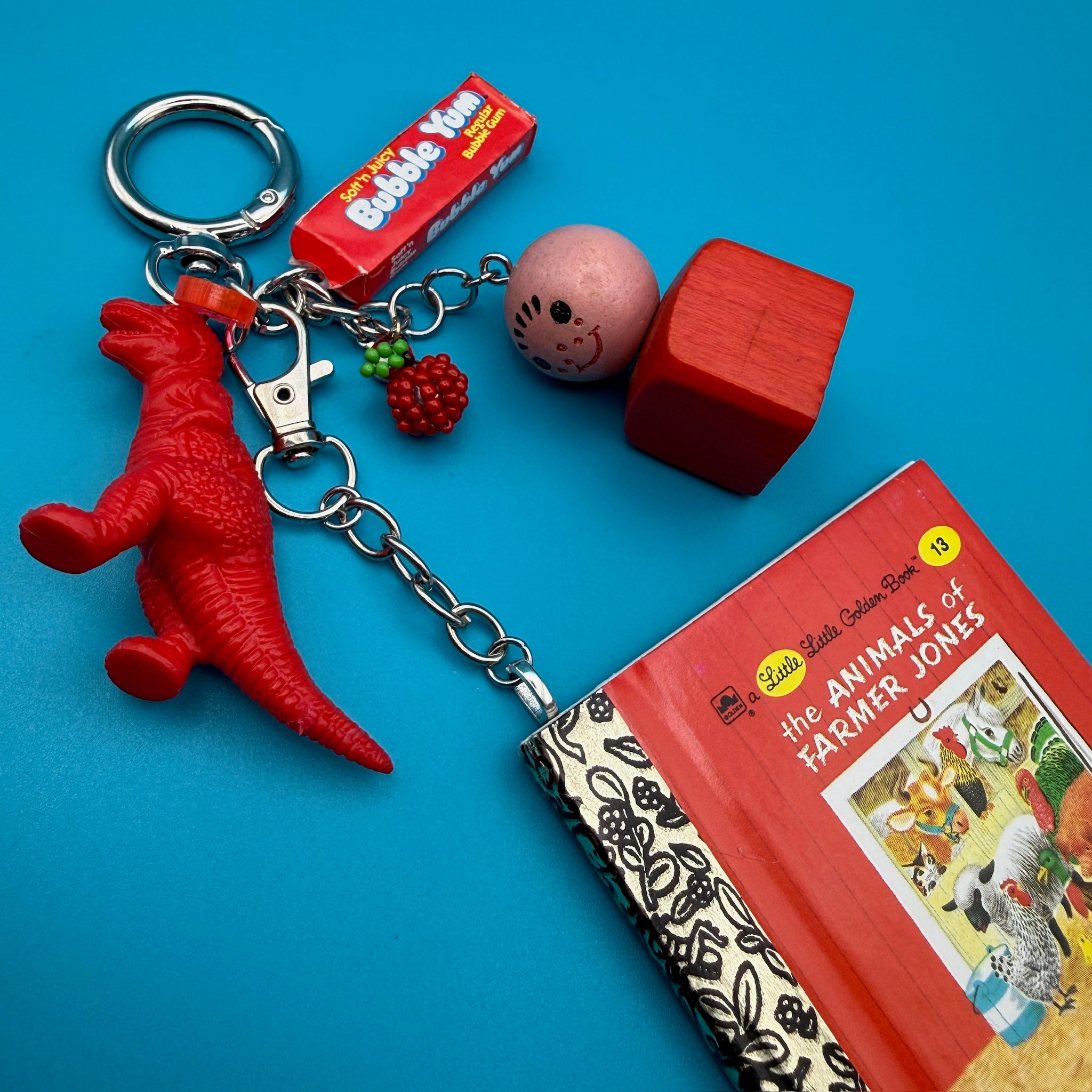 1:1  Red Little Golden Book   &  Pack - vintage bag charm packs nostalgia vintage y2k vintage keychain vintage charms for bag nostalgia vintage keychains y2k collectible - Bag Crap