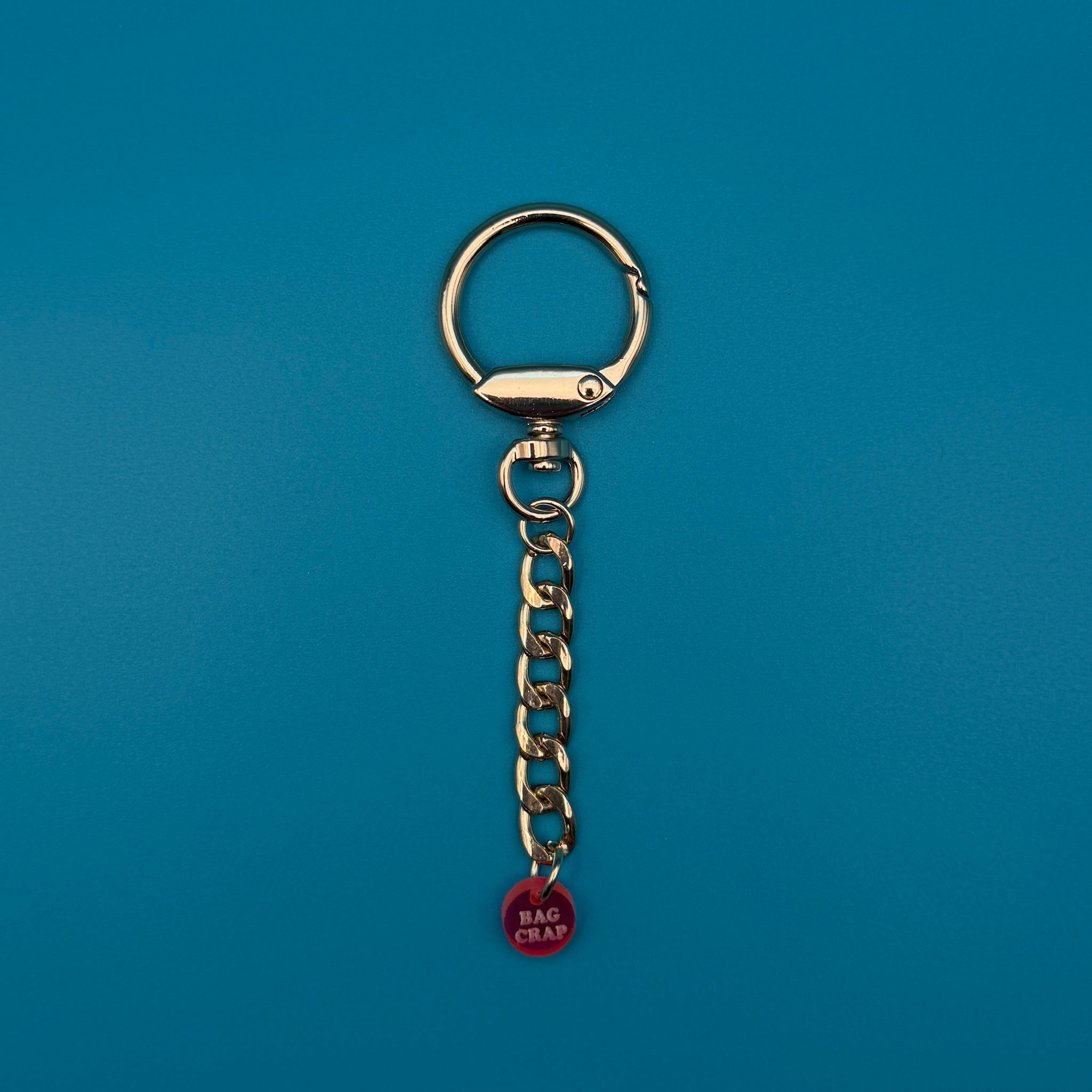 Gold Metal 5' Short   Chain - clips carabiners charms keychains bag designer vintage keychain vintage charms for bag nostalgia vintage keychains y2k collectible - Bag Crap