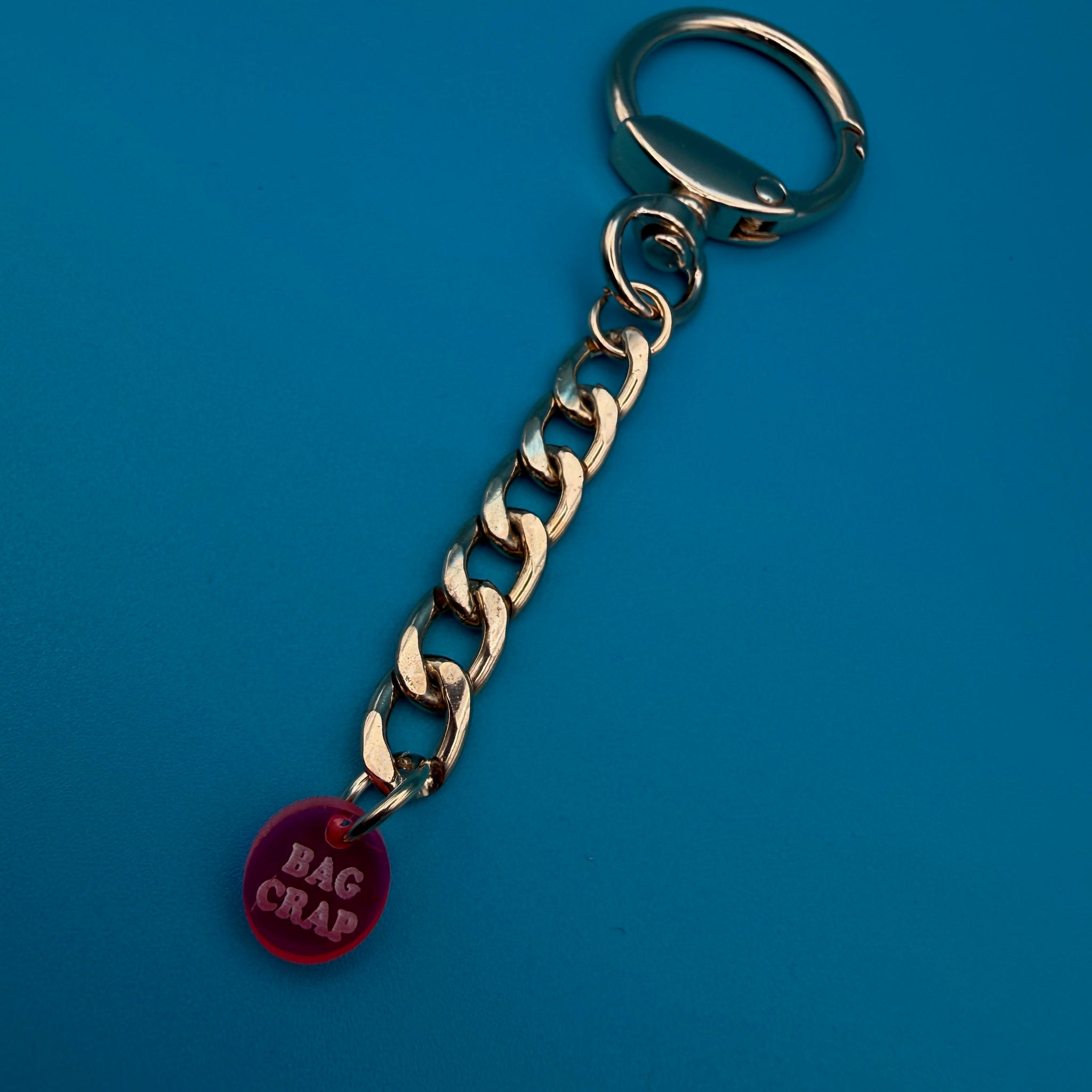 Gold Metal 5' Short   Chain - clips carabiners charms keychains bag designer vintage keychain vintage charms for bag nostalgia vintage keychains y2k collectible - Bag Crap