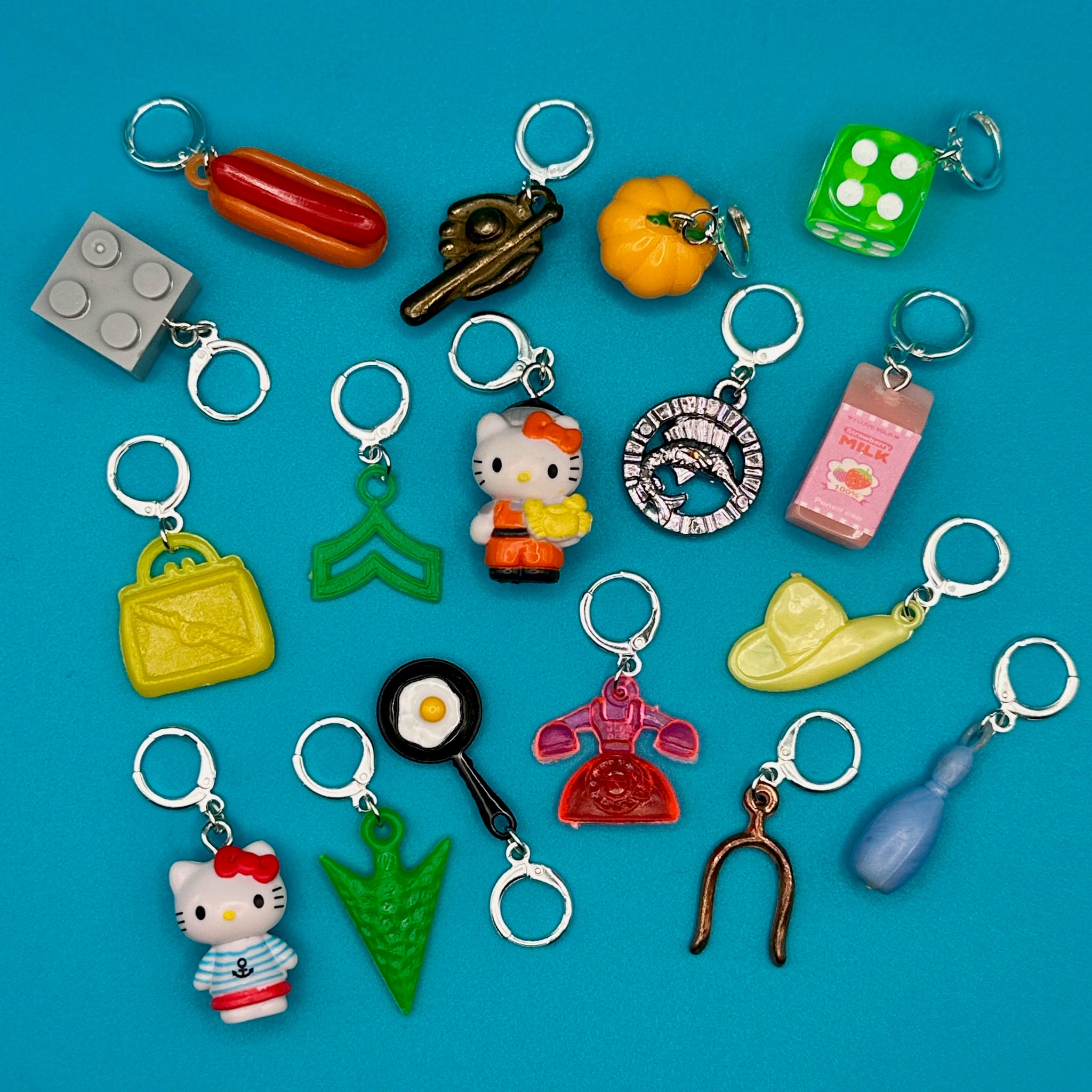 Sterling Silver Plated Mini s: Drop VII - hello kitty sanrio japan kawaii rare vintage keychain vintage charms for bag nostalgia vintage keychains y2k collectible - Bag Crap