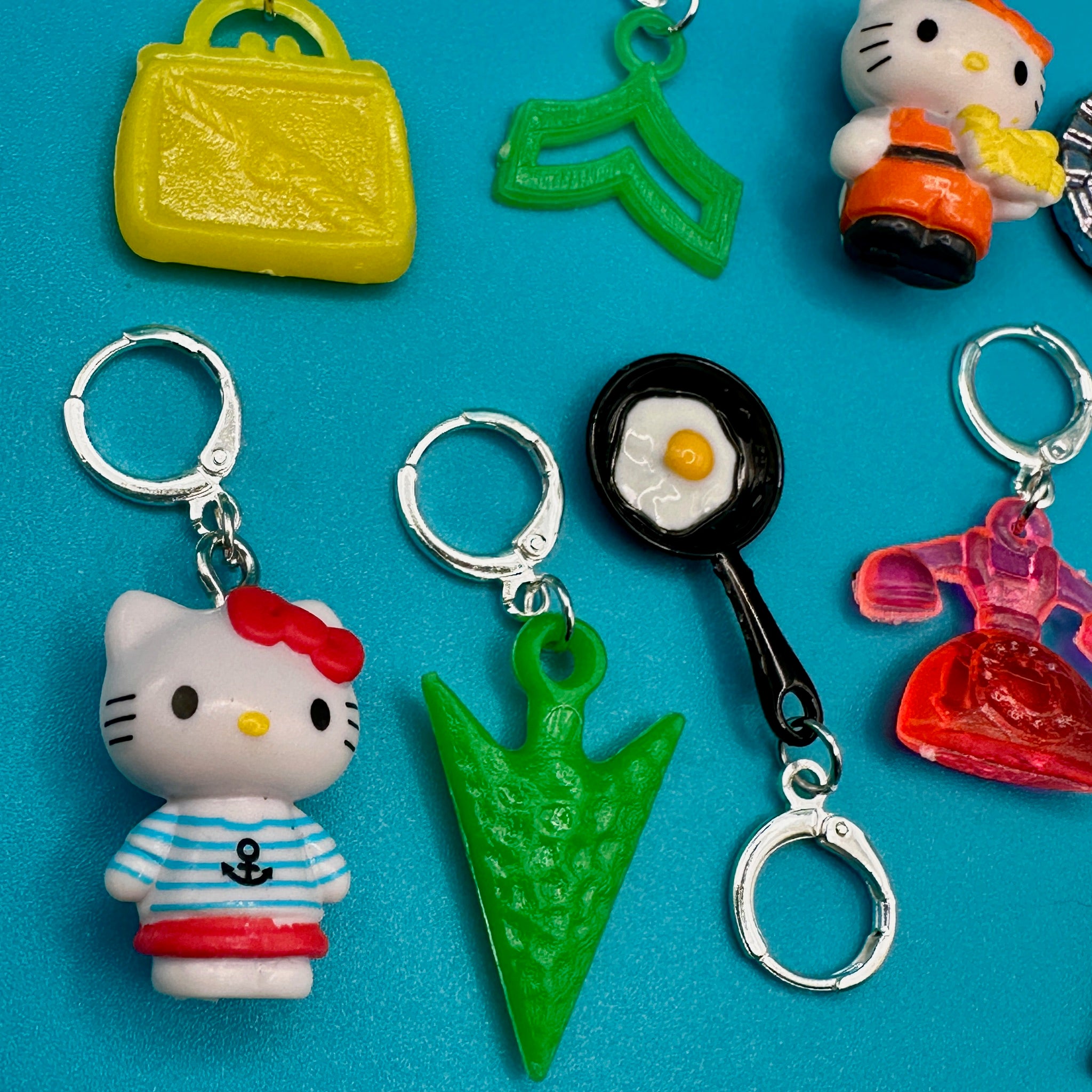 Sterling Silver Plated Mini s: Drop VII - hello kitty sanrio japan kawaii rare vintage keychain vintage charms for bag nostalgia vintage keychains y2k collectible - Bag Crap