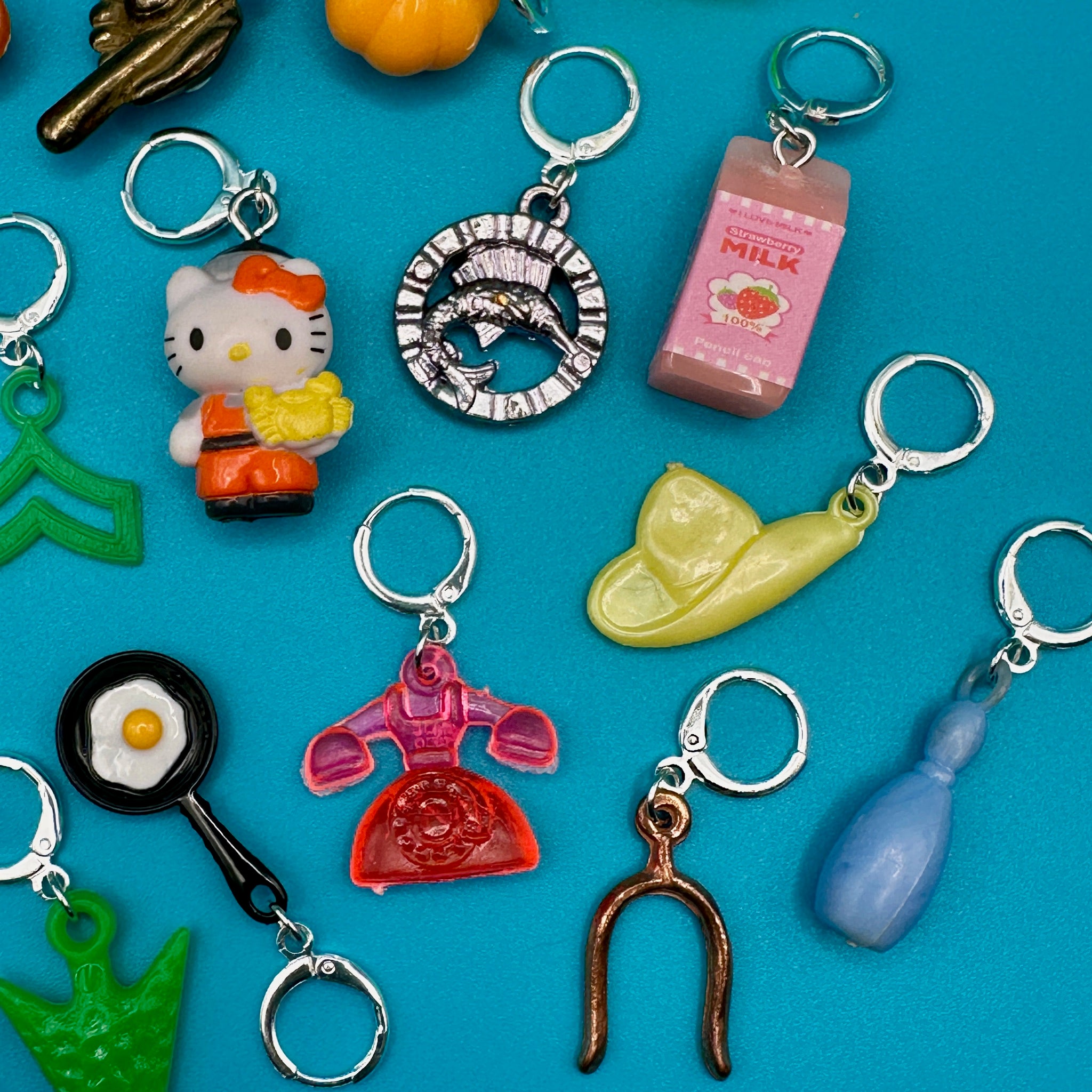 Sterling Silver Plated Mini s: Drop VII - hello kitty sanrio japan kawaii rare vintage keychain vintage charms for bag nostalgia vintage keychains y2k collectible - Bag Crap