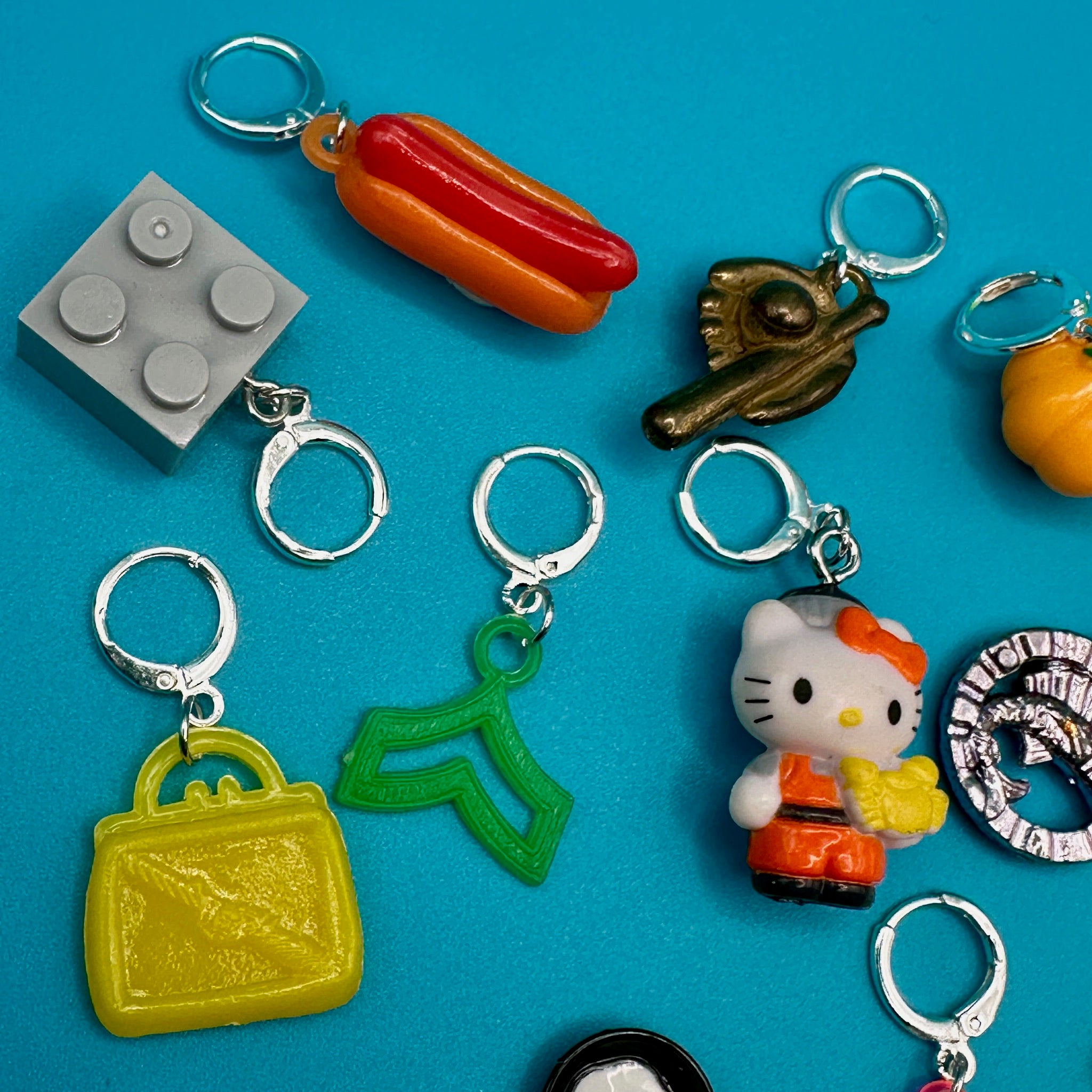 Sterling Silver Plated Mini s: Drop VII - hello kitty sanrio japan kawaii rare vintage keychain vintage charms for bag nostalgia vintage keychains y2k collectible - Bag Crap