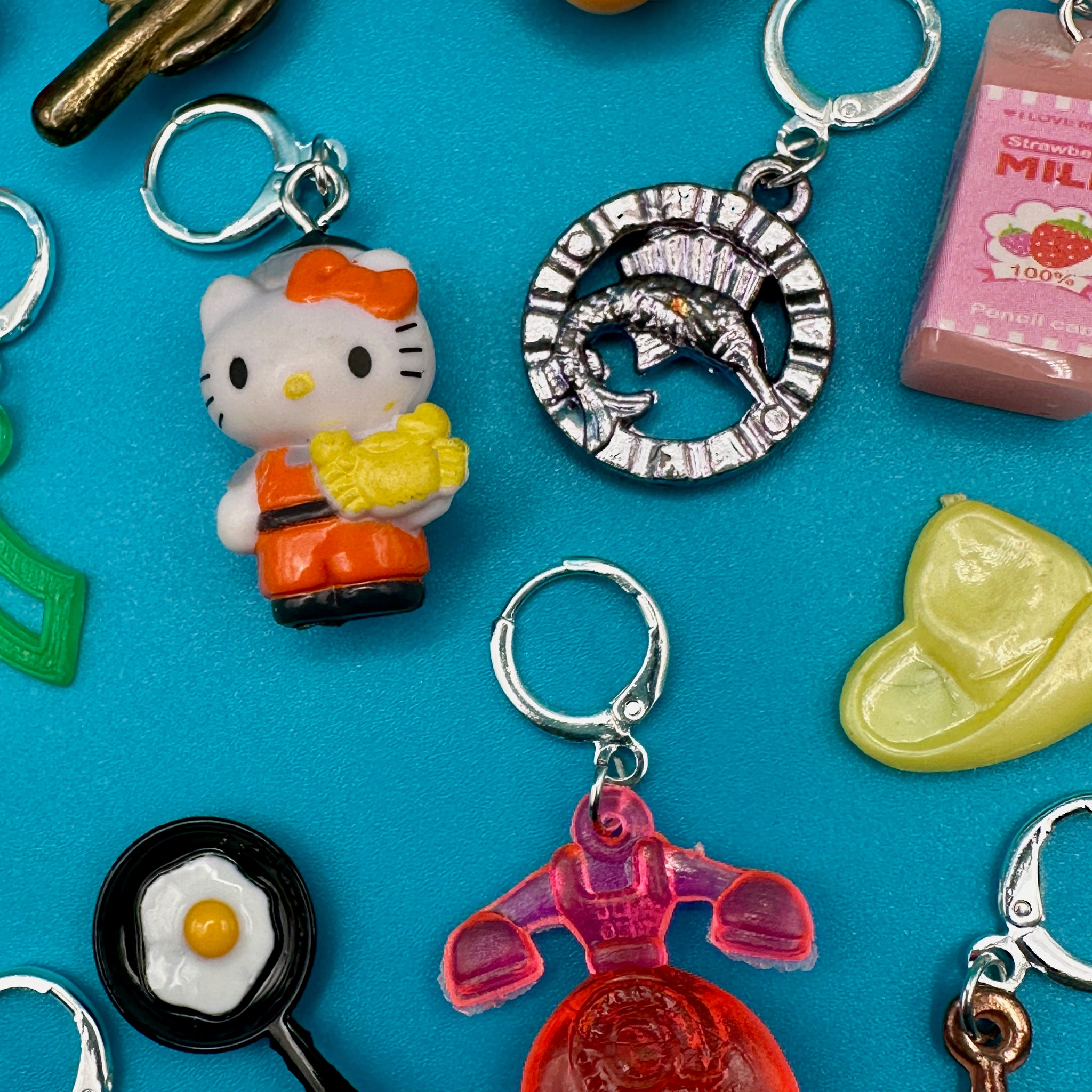 Sterling Silver Plated Mini s: Drop VII - hello kitty sanrio japan kawaii rare vintage keychain vintage charms for bag nostalgia vintage keychains y2k collectible - Bag Crap