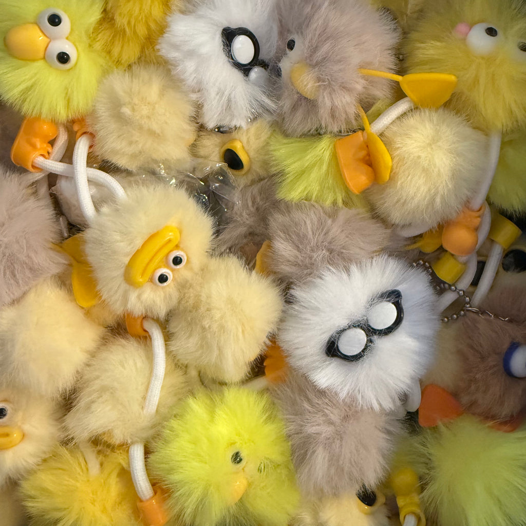 Mystery Blind Box Furry Pom Pom Bag Charm