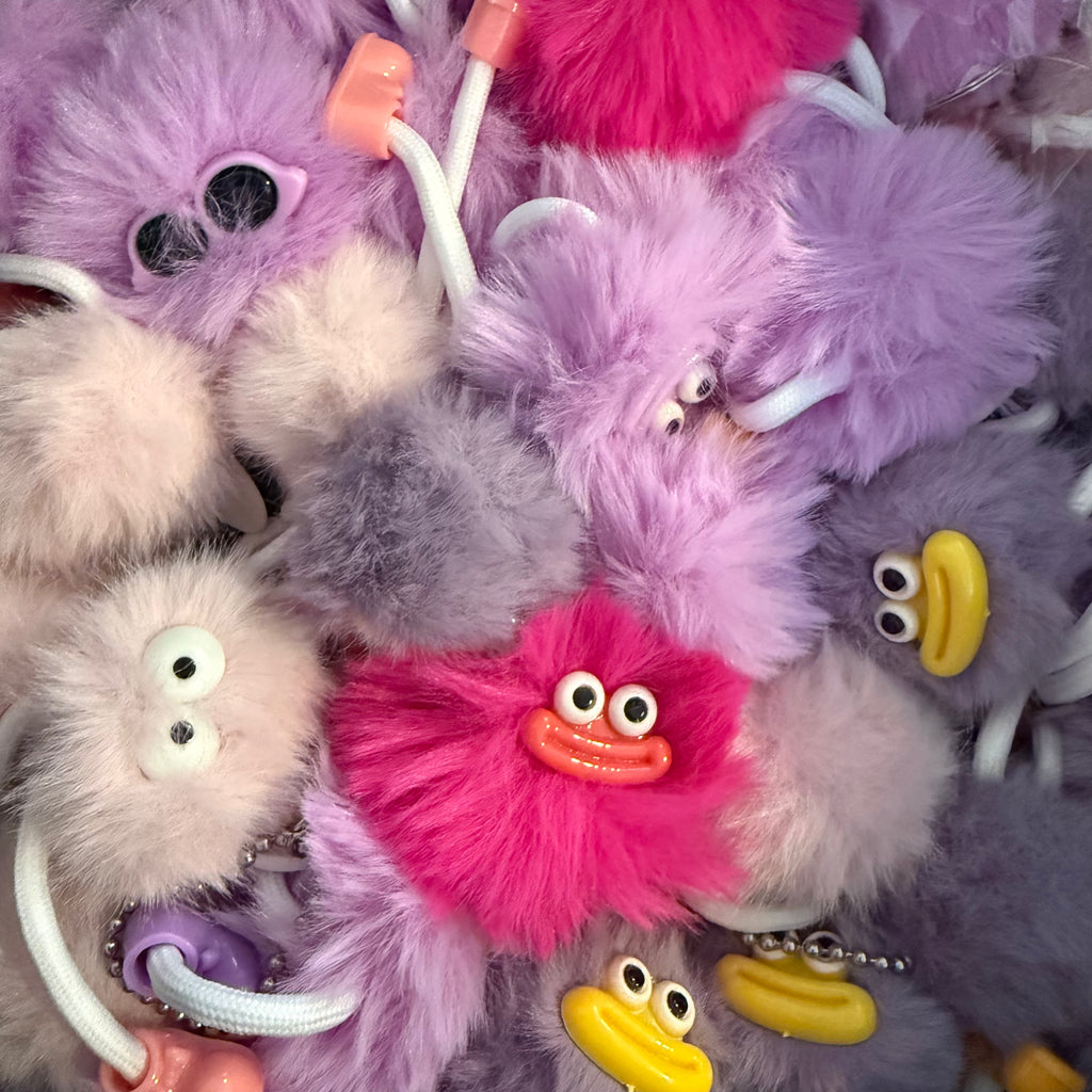 Mystery Blind Box Furry Pom Pom Bag Charm