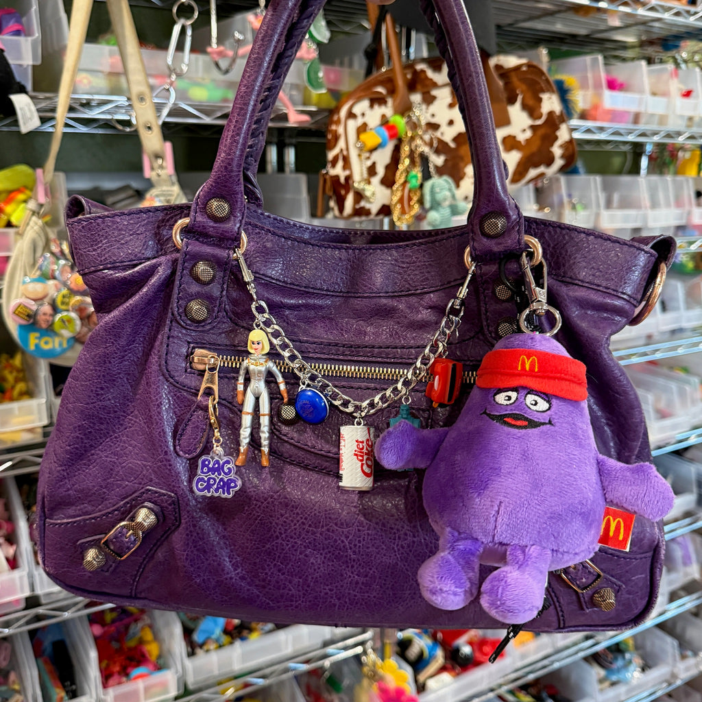 RARE McDonald's Singapore 'Grimace' Plush Bag Charm