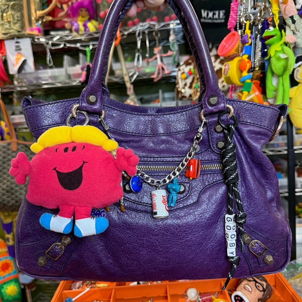 Vintage 90s 'Little Miss Chatterbox' McDonald's Plush Bag Charm