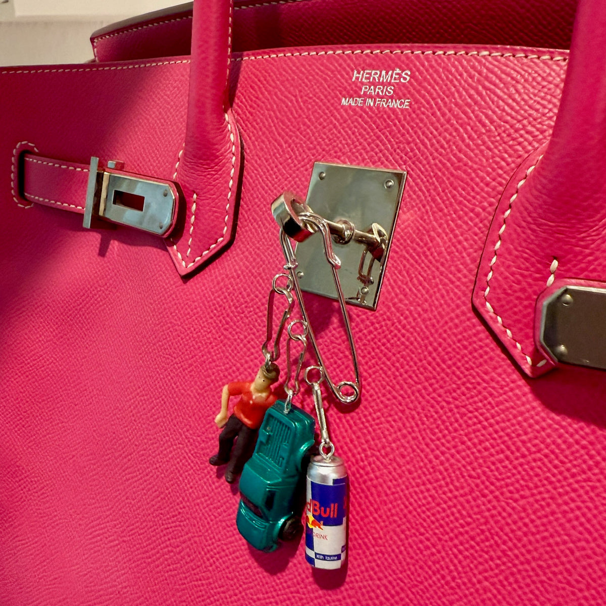 Silver Multi-Loop Safety Pin : 2 Pack - clips carabiners charms keychains bag designer vintage keychain vintage charms for bag nostalgia vintage keychains y2k collectible - Bag Crap