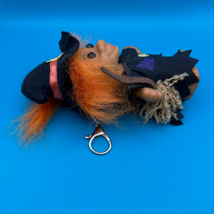 4'  Russ Troll Doll  : Orange Hair Witch - troll charms troll keychains vintage keychain vintage charms for bag nostalgia vintage keychains y2k collectible - Bag Crap