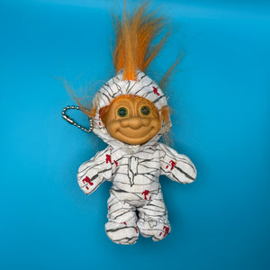 4'  Russ Troll Doll  : Orange Hair Mummy - troll charms troll keychains vintage keychain vintage charms for bag nostalgia vintage keychains y2k collectible - Bag Crap