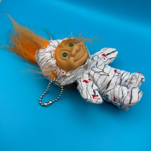 4'  Russ Troll Doll  : Orange Hair Mummy - troll charms troll keychains vintage keychain vintage charms for bag nostalgia vintage keychains y2k collectible - Bag Crap
