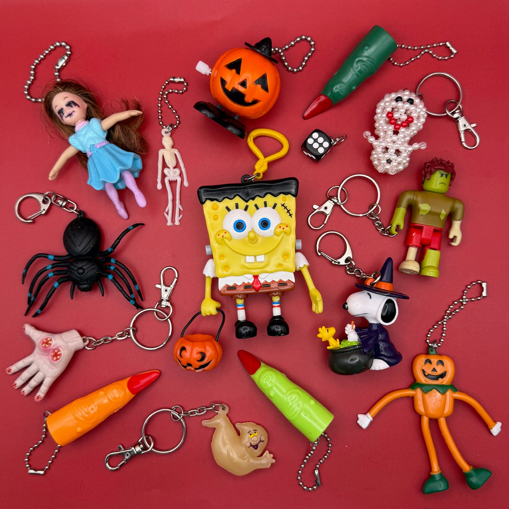 Vintage Spooky Halloween Keychains & Bag Charms