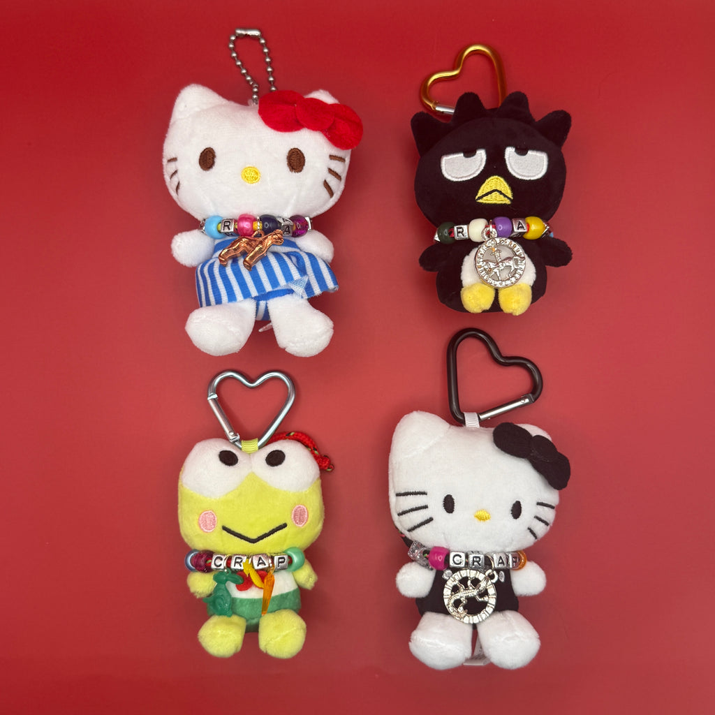 Vintage Charm Necklace Sanrio Plush Bag Charms