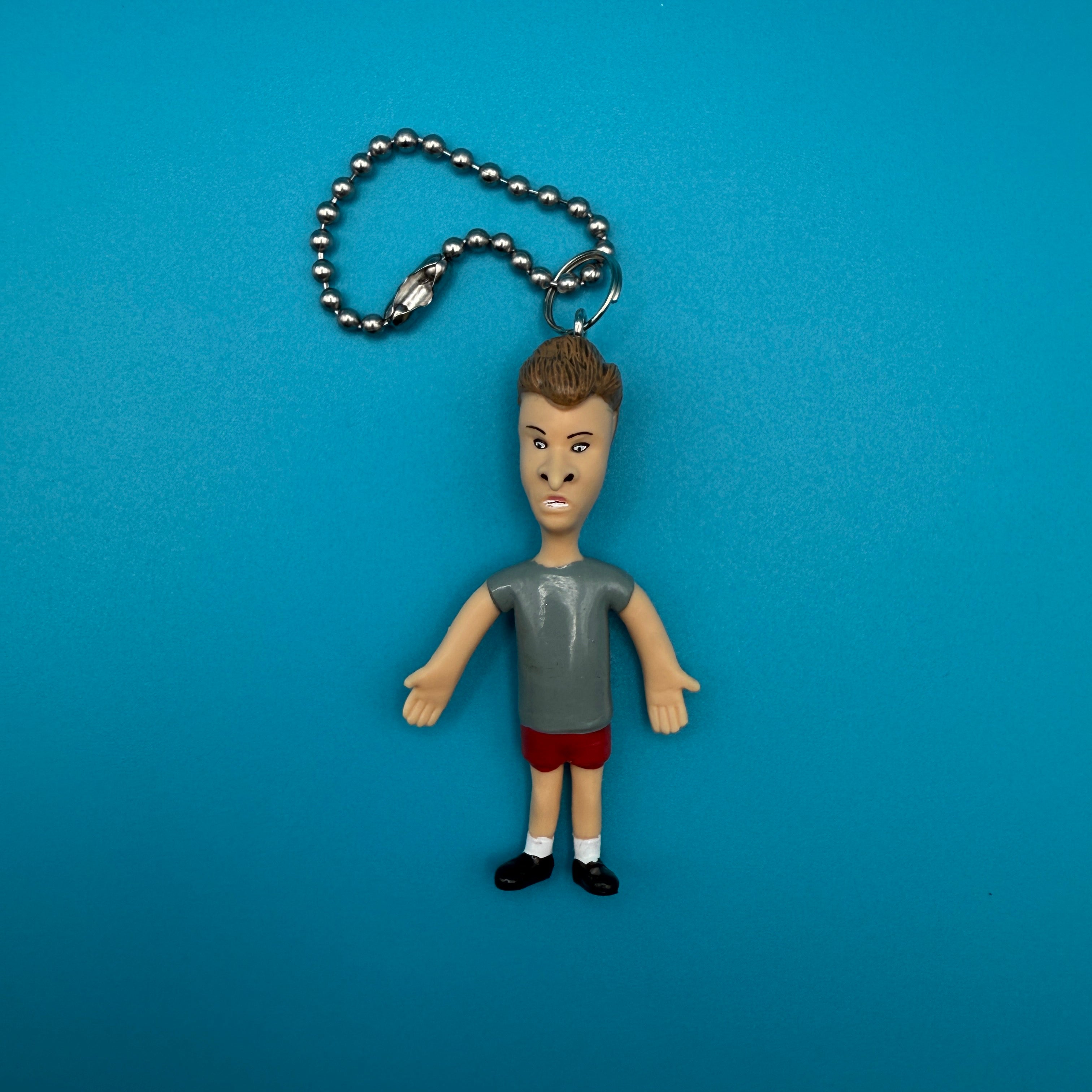 Beavis and Butthead 3' Bendy Figurine  s -  vintage keychain vintage charms for bag nostalgia vintage keychains y2k collectible - Bag Crap