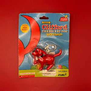 NIB   : Clifford the Big Red Dog -  vintage keychain vintage charms for bag nostalgia vintage keychains y2k collectible - Bag Crap