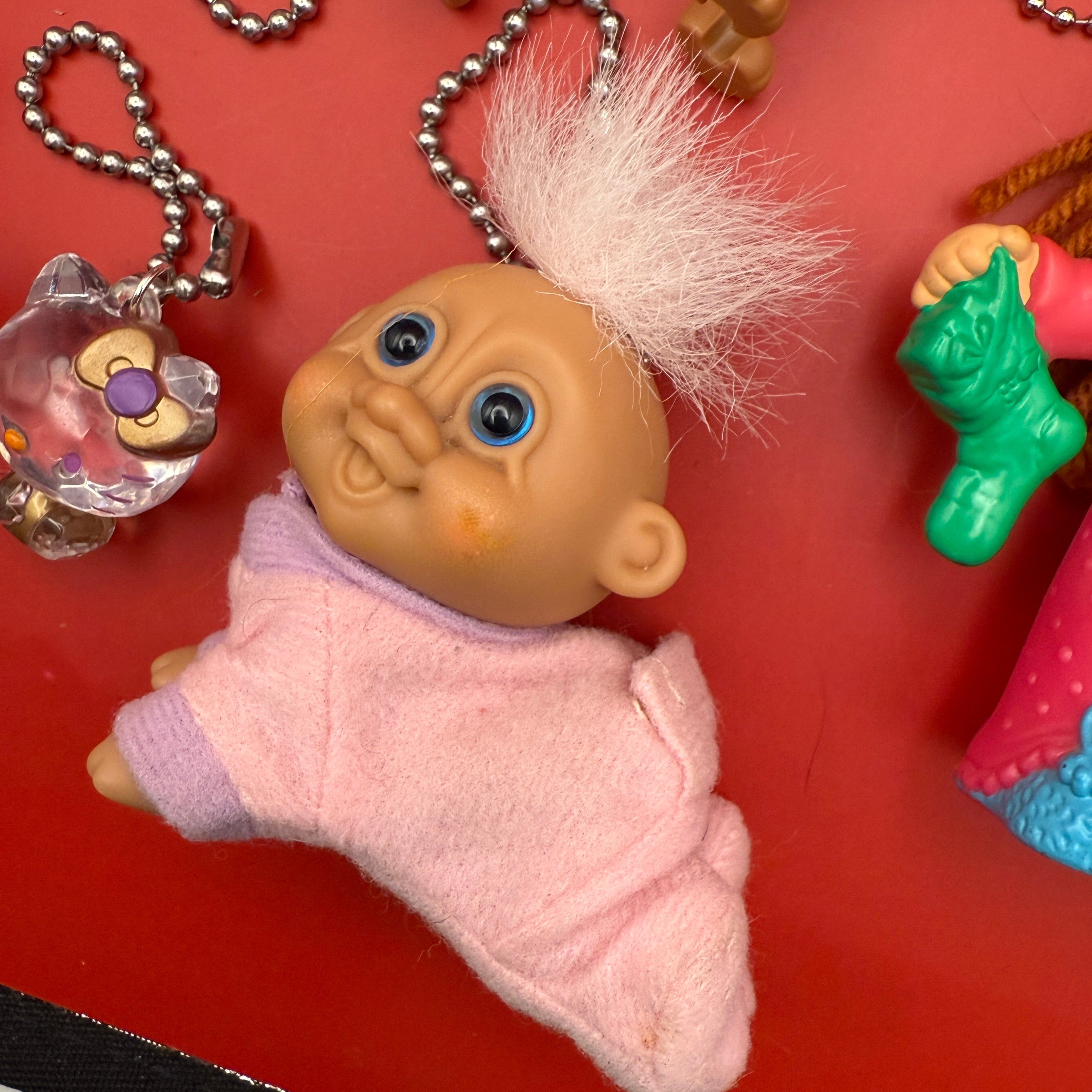 1950s-   s &  s: Drop 53 - troll charms troll keychains vintage keychain vintage charms for bag nostalgia vintage keychains y2k collectible - Bag Crap